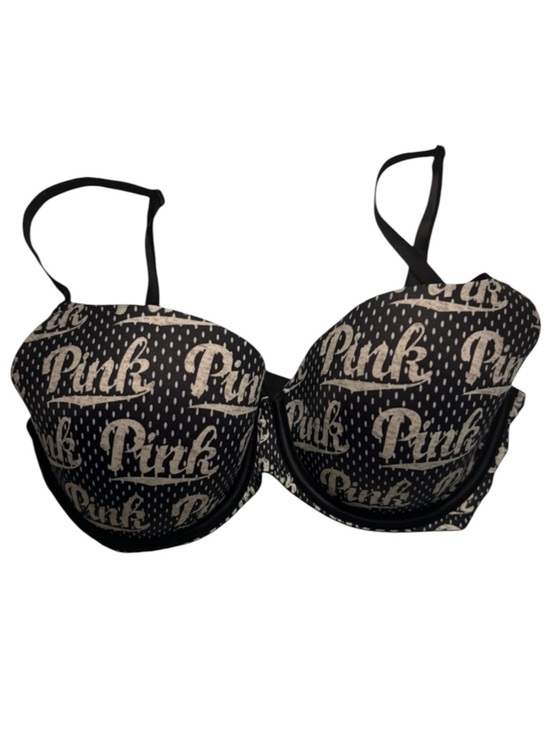 PINK Victoria's Secret Other - PINK Victoria's Secret Wear Everywhere Super Push-up Bra White Logo  34D
